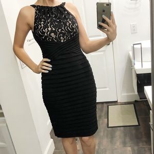 Women's Sleeveless Halter Midi Sheath Dress 6